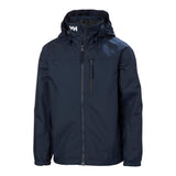 Helly Hansen Juniors’ Crew Hooded Jacket - Navy