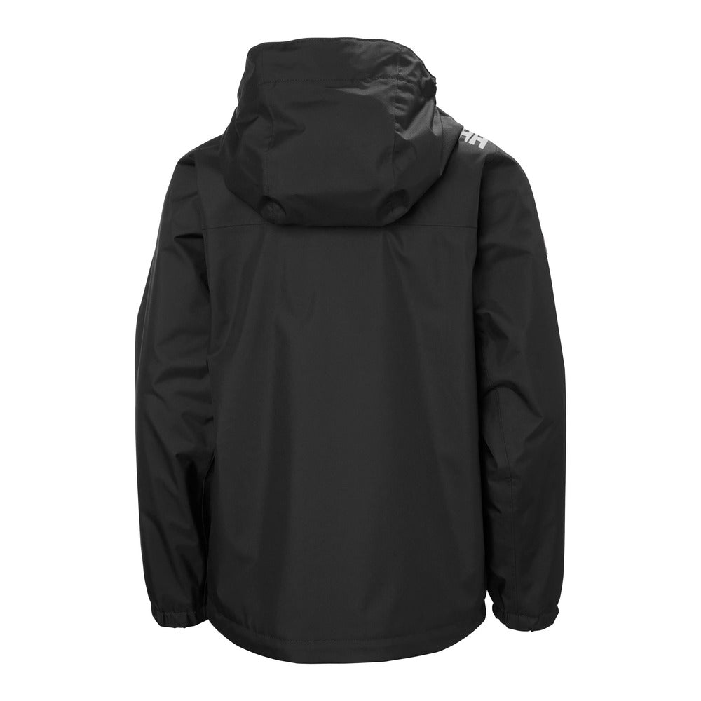 Helly Hansen Juniors’ Crew Hooded Jacket - Black