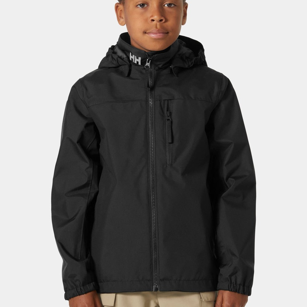 Helly Hansen Juniors’ Crew Hooded Jacket - Black