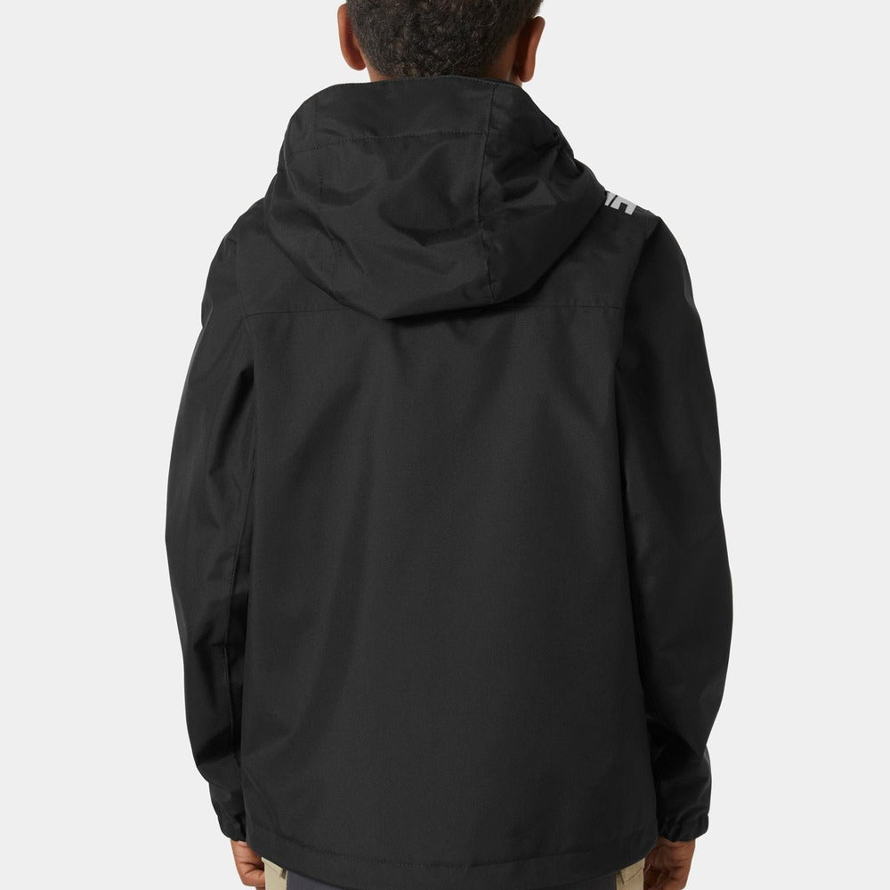 Helly Hansen Juniors’ Crew Hooded Jacket - Black