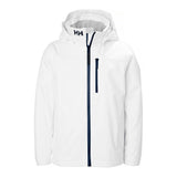 Helly Hansen Juniors' Crew Hooded Midlayer Jacket 2.0 - White