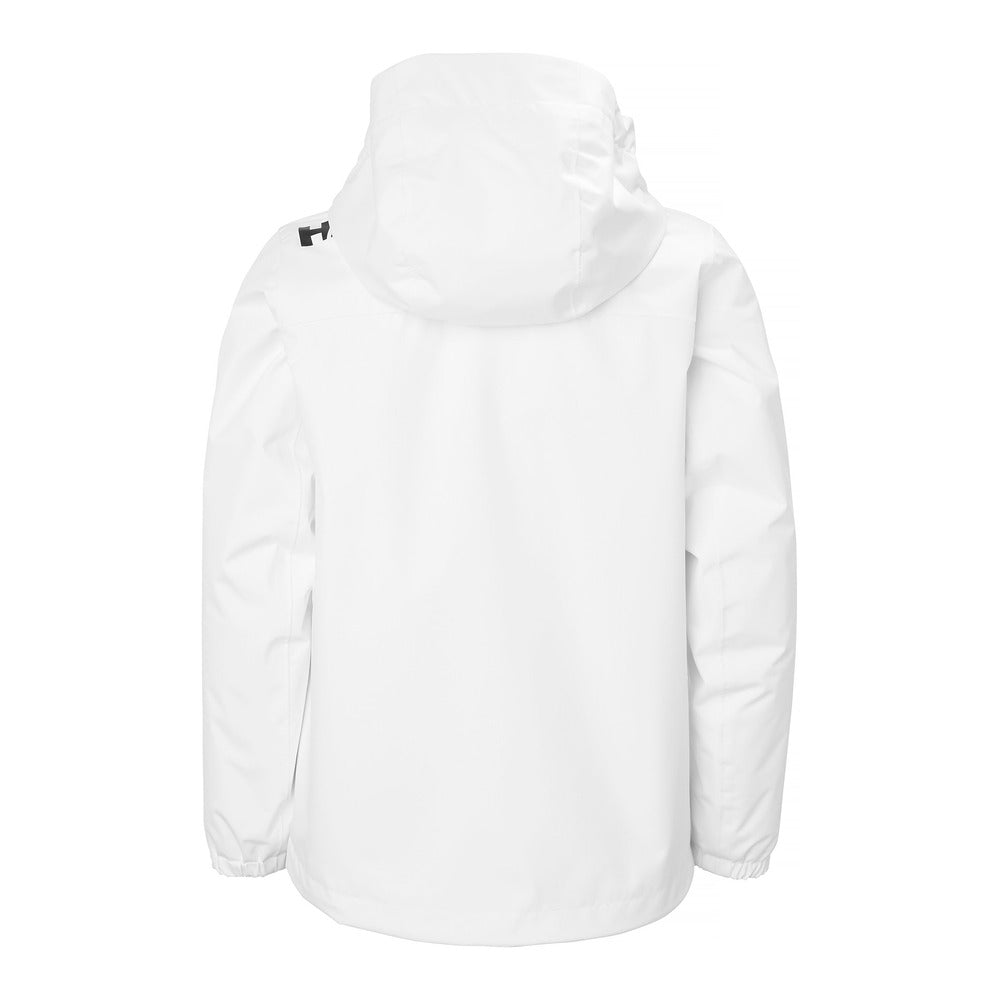 Helly Hansen Juniors' Crew Hooded Midlayer Jacket 2.0 - White