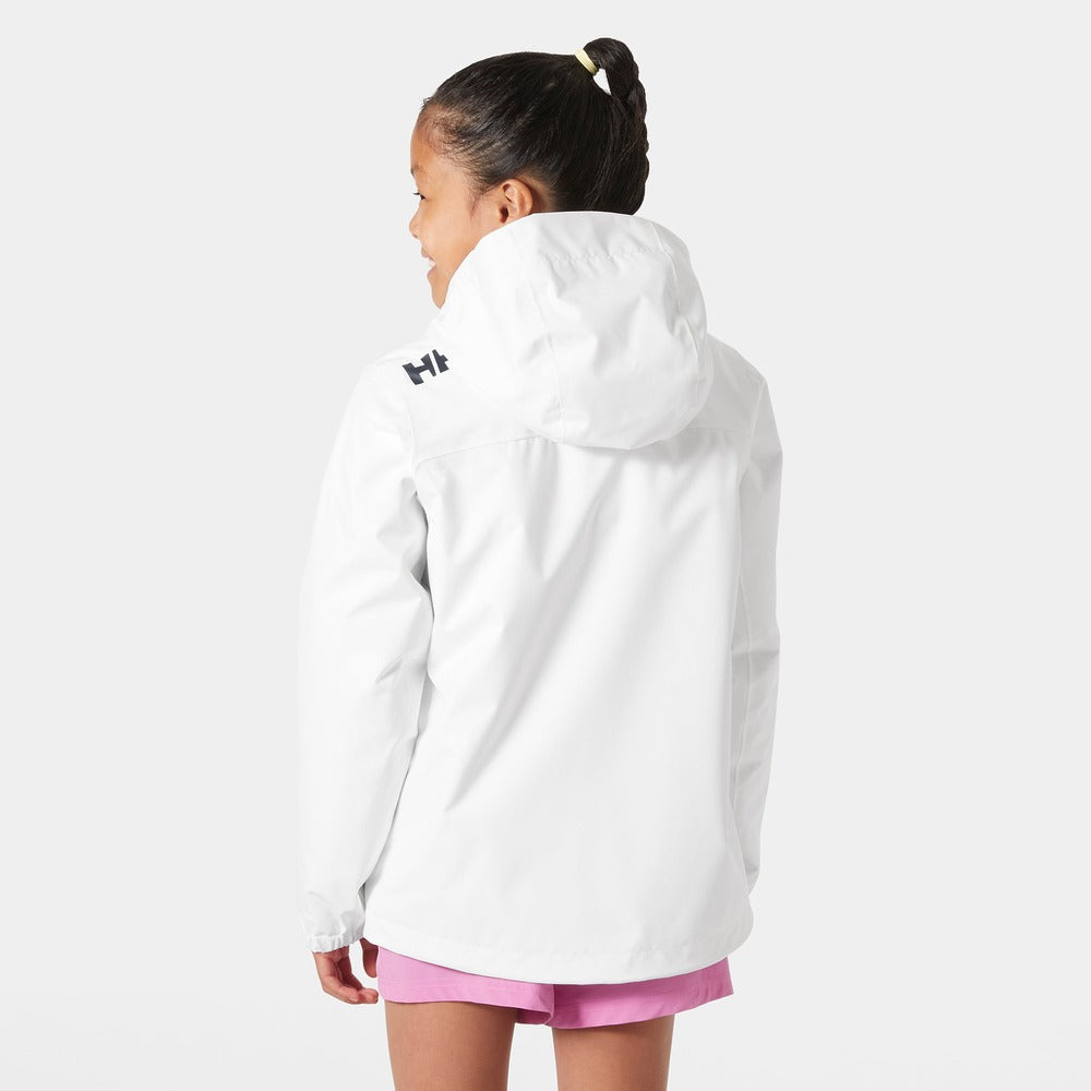 Helly Hansen Juniors' Crew Hooded Midlayer Jacket 2.0 - White