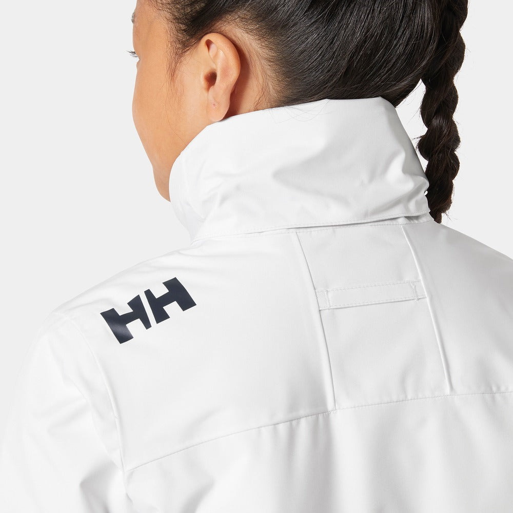 Helly Hansen Juniors' Crew Hooded Midlayer Jacket 2.0 - White