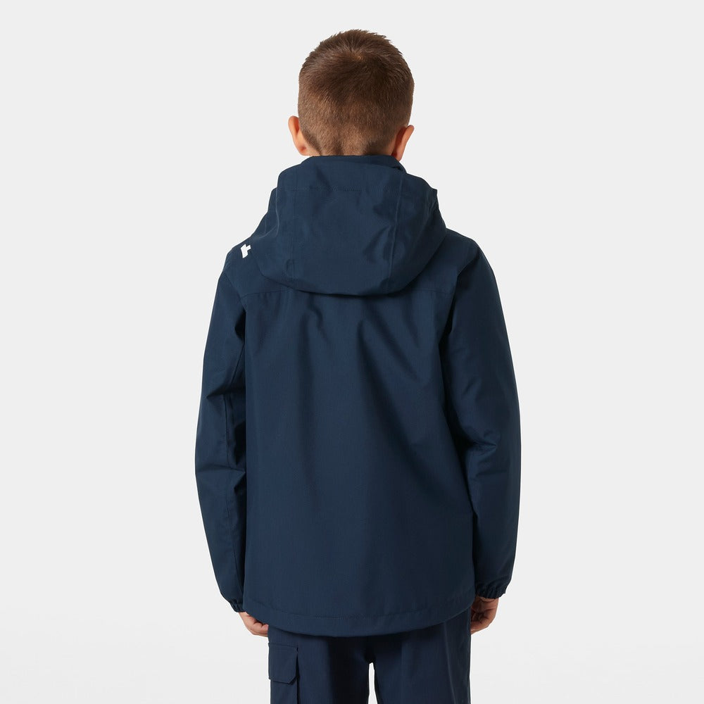 Helly Hansen Juniors' Crew Hooded Midlayer Jacket 2.0 - Navy