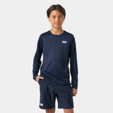 Helly Hansen Juniors' HH Tech Long Sleeve Crew - Navy