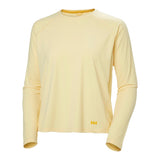 Helly Hansen Women's Shine Long Sleeve Crew - Yellow Cream