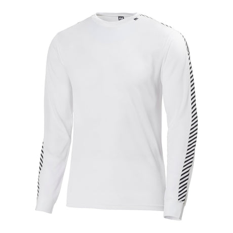 Helly Hansen Men's HH Lifa Stripe Crew Ski Base Layer - White
