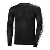 Helly Hansen Men's HH Lifa Stripe Crew Ski Base Layer - Black