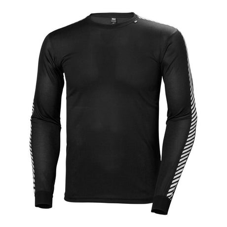 Helly Hansen LIFA Stripe Crew Base Layer - Men (Black)