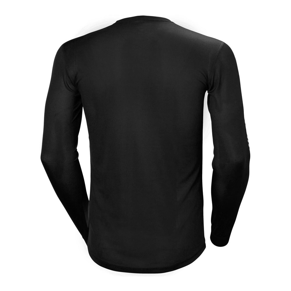 Helly Hansen Men's HH Lifa Stripe Crew Ski Base Layer - Black