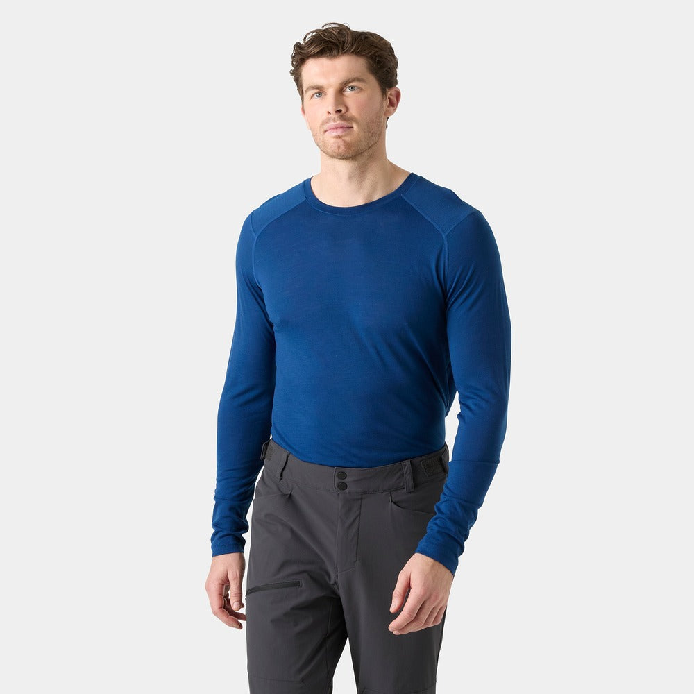 Helly Hansen Men’s HH Durawool Crew Long Sleeve - Dark Blue