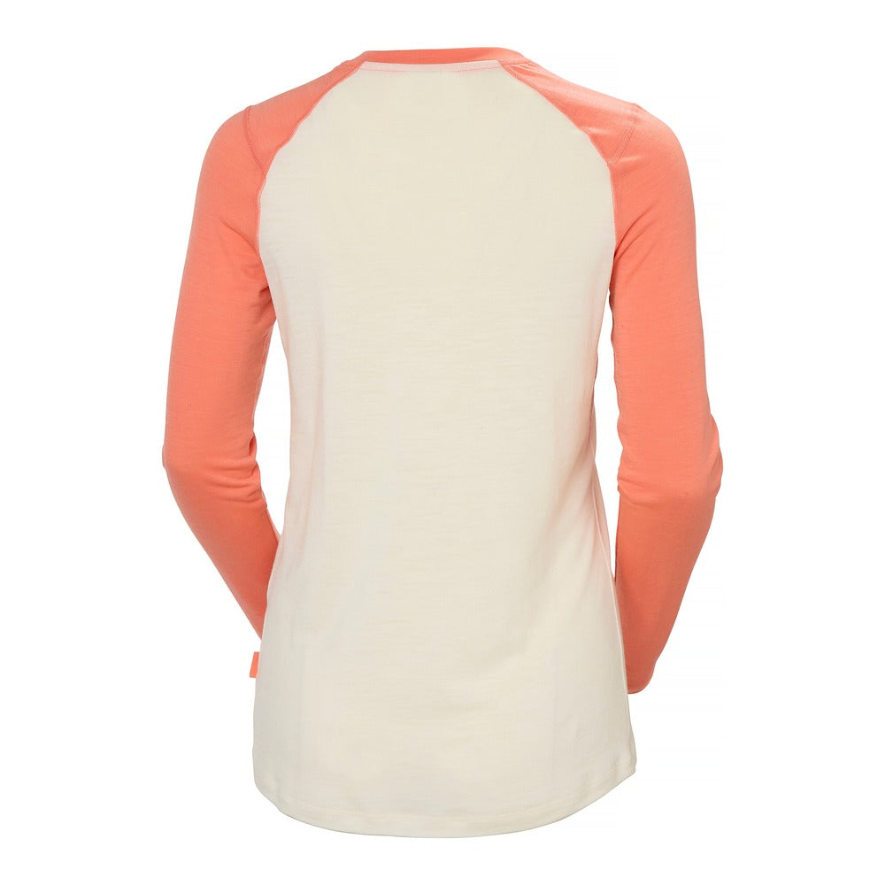 Helly Hansen Women’s HH Durawool Crew Long Sleeve - Polly Peach