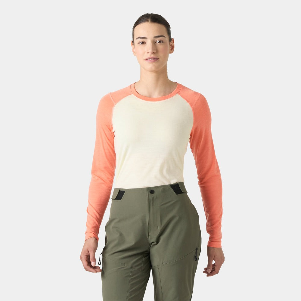 Helly Hansen Women’s HH Durawool Crew Long Sleeve - Polly Peach