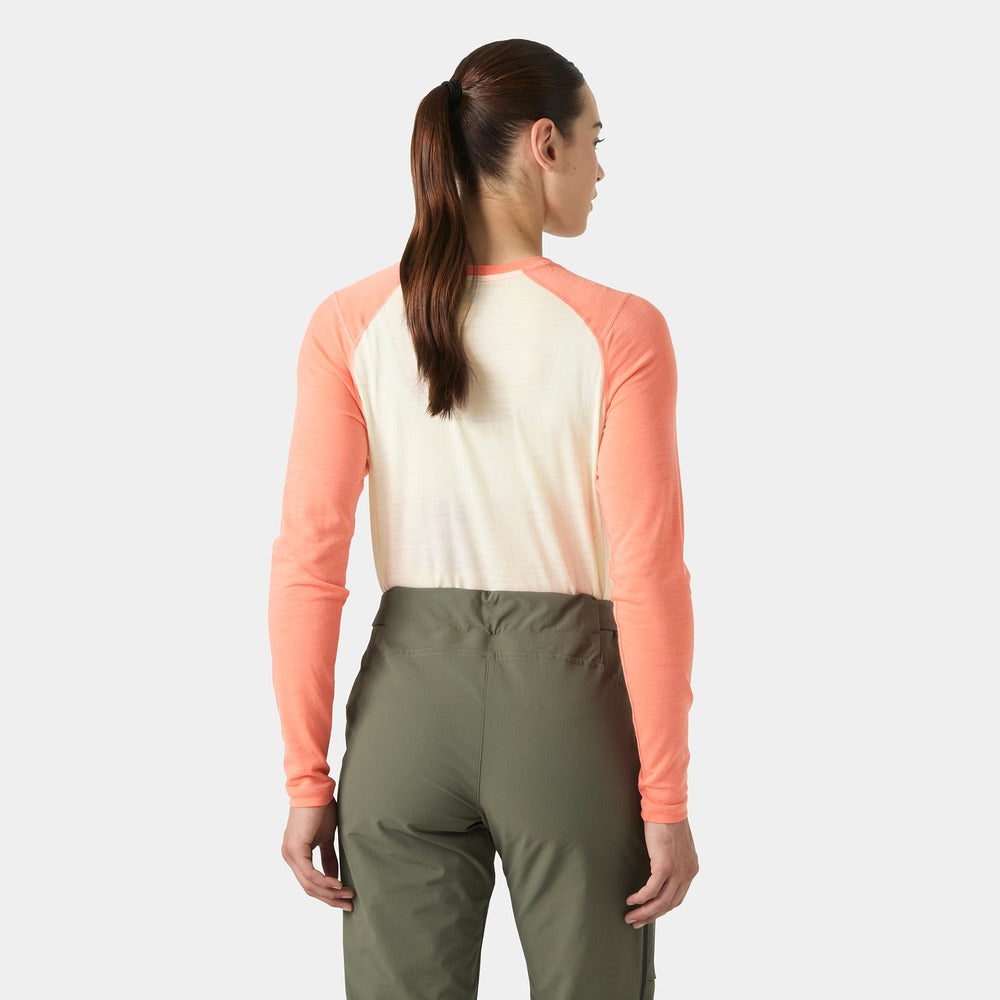 Helly Hansen Women’s HH Durawool Crew Long Sleeve - Polly Peach