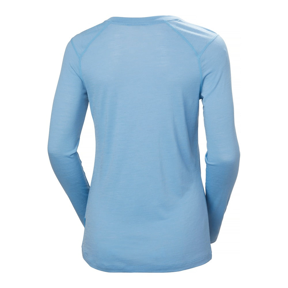 Helly Hansen Women’s HH Durawool Crew Long Sleeve - Bright Blue