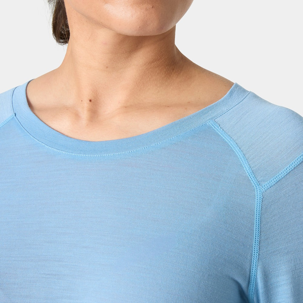 Helly Hansen Women’s HH Durawool Crew Long Sleeve - Bright Blue