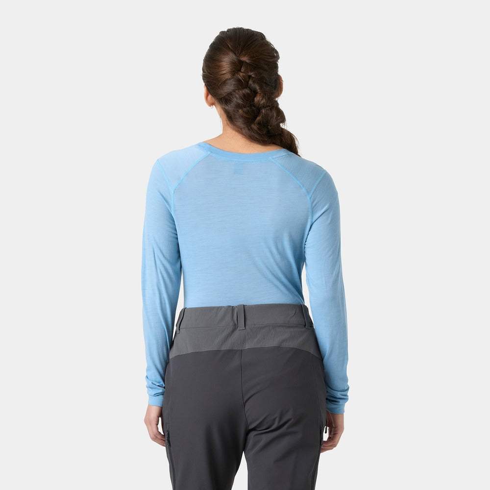 Helly Hansen Women’s HH Durawool Crew Long Sleeve - Bright Blue