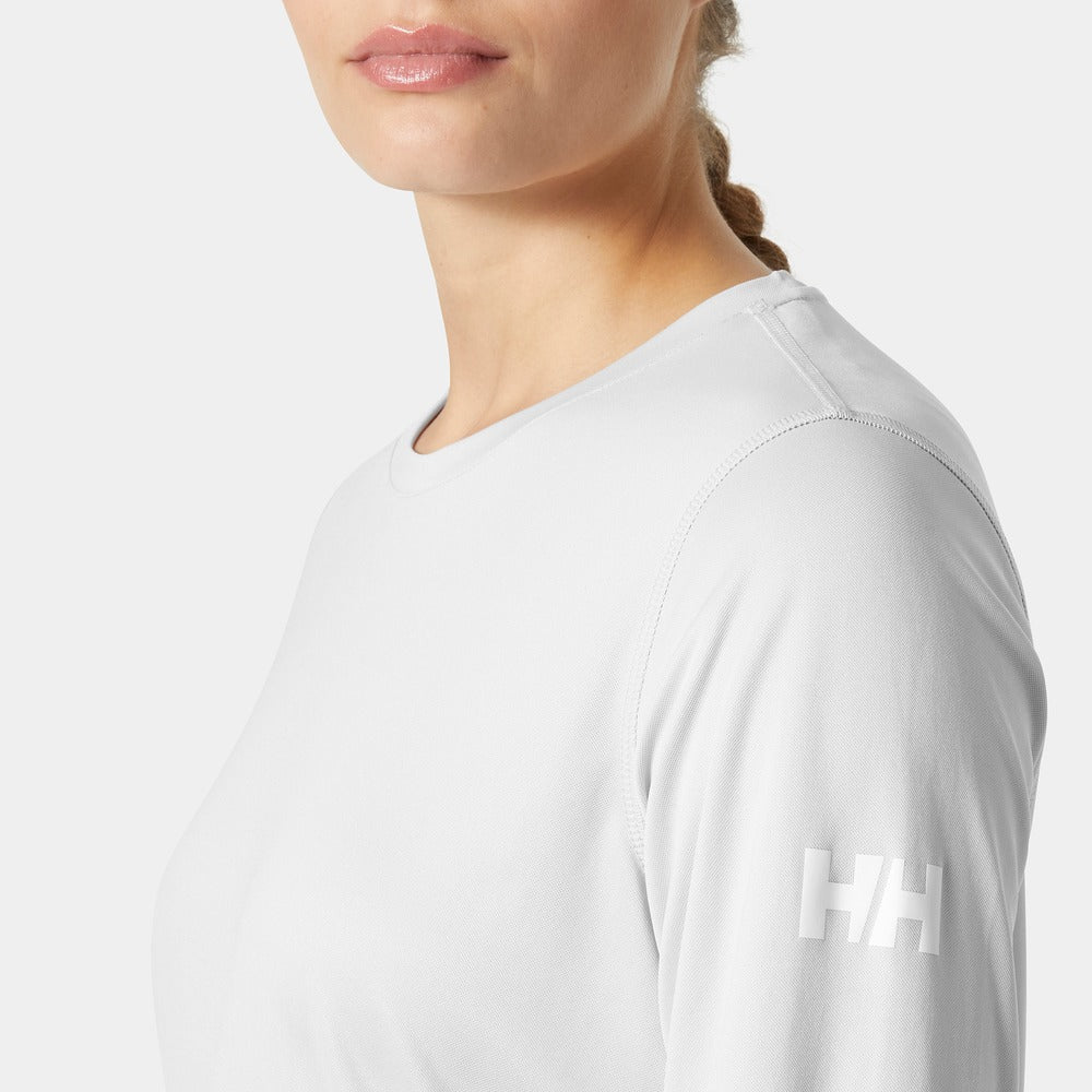 Helly Hansen Women's HH Tech Crew Long Sleeve 2.0 - Grey Fog