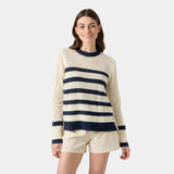 Helly Hansen Women's Portofino Knit Sweater - Navy / Cream Stripe