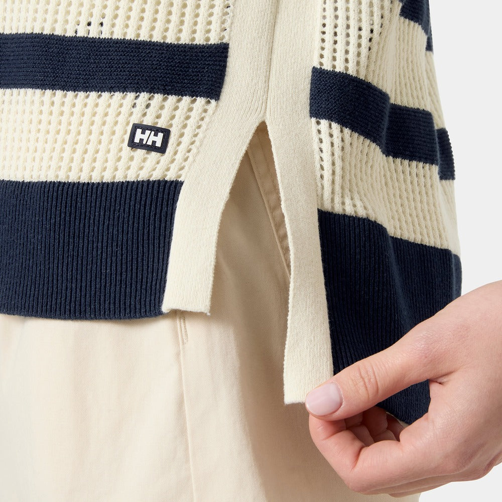 Helly Hansen Women's Portofino Knit Sweater - Navy / Cream Stripe