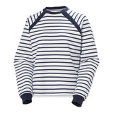 Helly Hansen Women's Capri Sweatshirt - White Navy Stripe