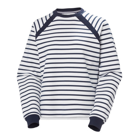 Helly Hansen Women's Capri Sweatshirt - White Navy Stripe