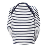 Helly Hansen Women's Capri Sweatshirt - White Navy Stripe