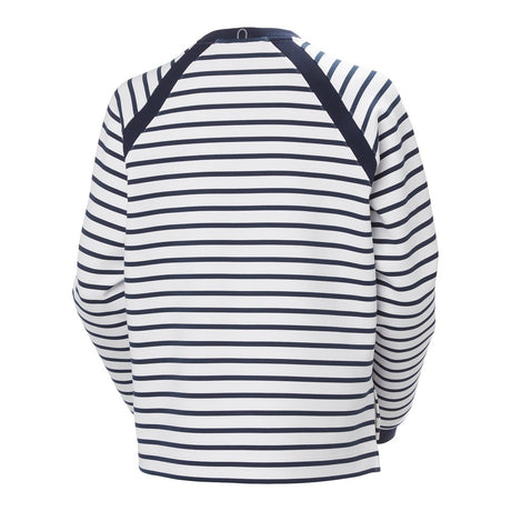 Helly Hansen Women's Capri Sweatshirt - White Navy Stripe