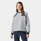 Helly Hansen Women's Capri Sweatshirt - White Navy Stripe