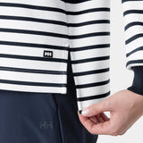Helly Hansen Women's Capri Sweatshirt - White Navy Stripe