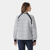 Helly Hansen Women's Capri Sweatshirt - White Navy Stripe
