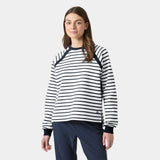 Helly Hansen Capri Sweatshirt - Women (White Navy Stripe)