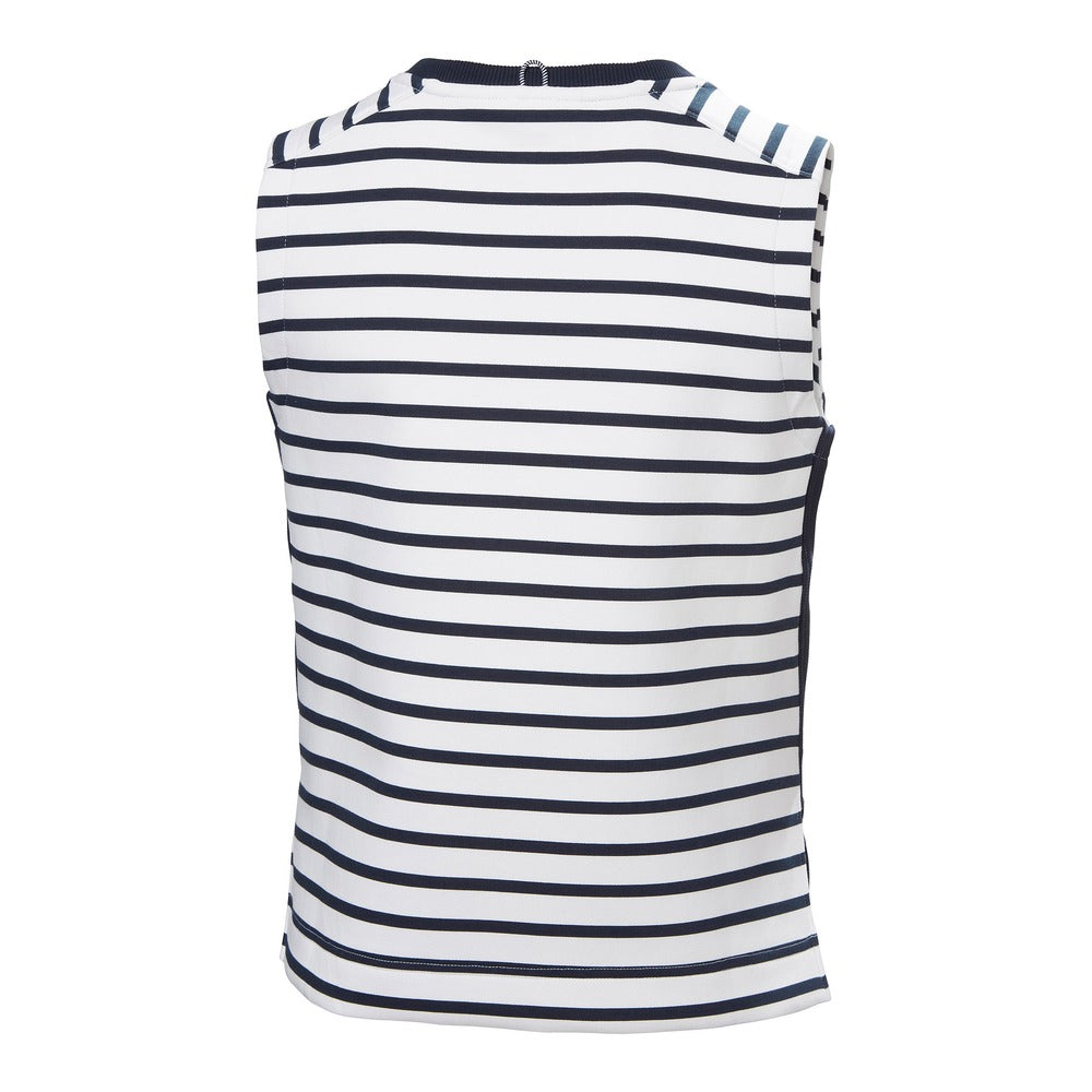 Helly Hansen Women's Capri Summer Top - White Navy Stripe