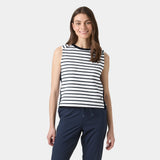 Helly Hansen Women's Capri Summer Top - White Navy Stripe