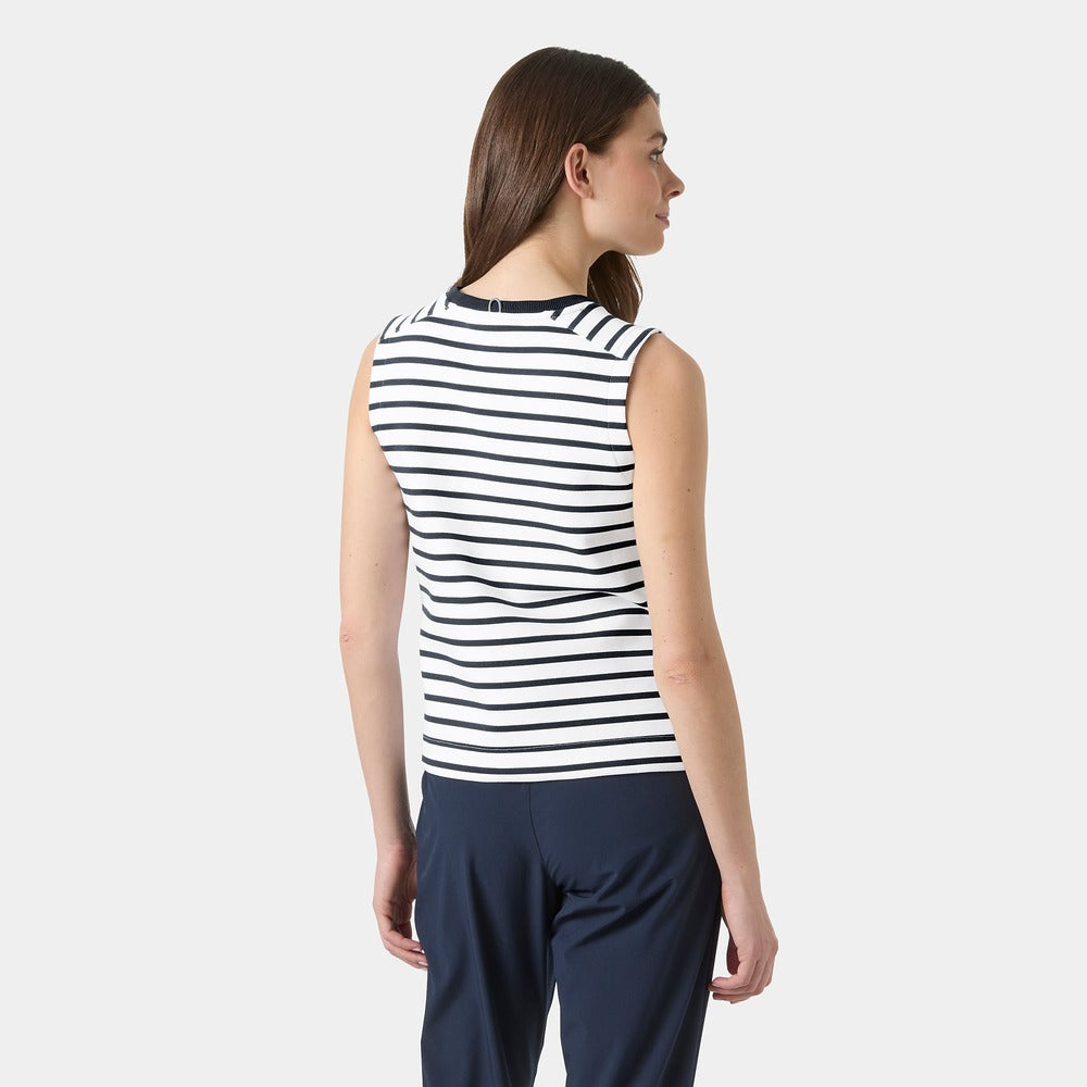 Helly Hansen Women's Capri Summer Top - White Navy Stripe