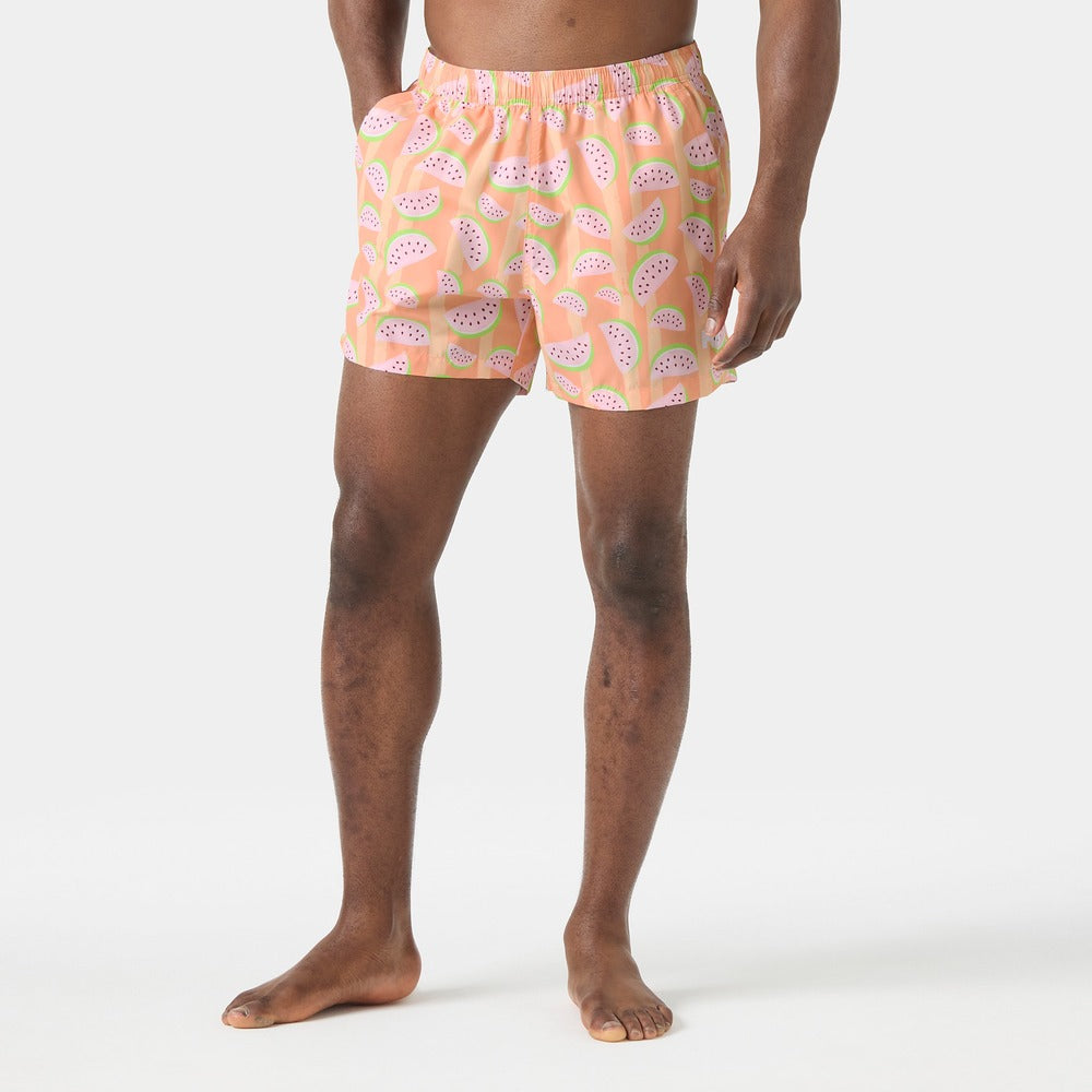 Helly Hansen Men's Newport Trunk 4.5" - Melon Watermelon Aop