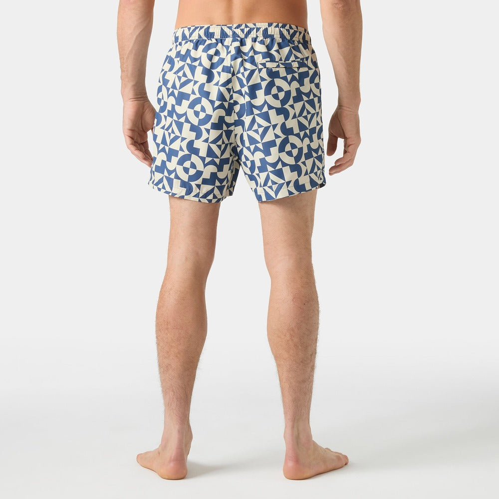 Helly Hansen Men's Newport Trunk 4.5" - Steel Blue Eclipse Aop