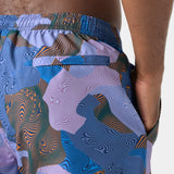 Helly Hansen Men's Newport Trunk 4.5" - Bright Lavender Warped Aop