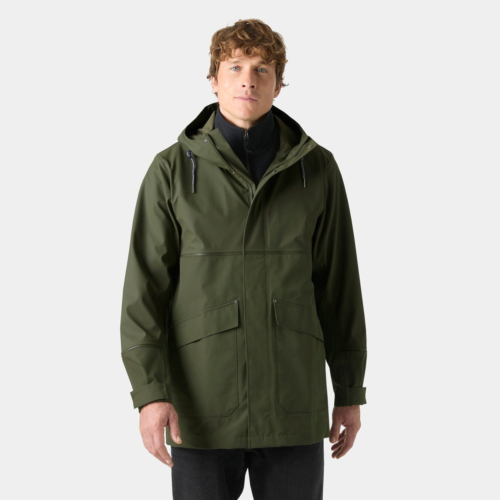 Helly Hansen Men's HH Seaborn Hybrid Rain Coat - Just Olive