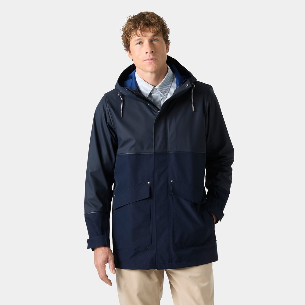 Helly Hansen Men's HH Seaborn Hybrid Rain Coat - Navy