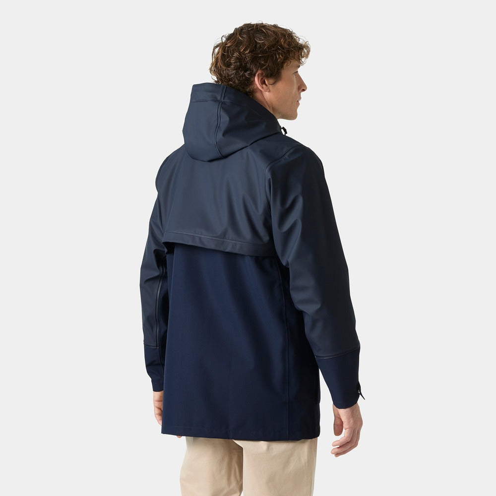 Helly Hansen Men's HH Seaborn Hybrid Rain Coat - Navy