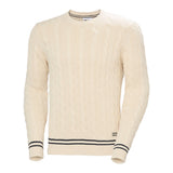 Helly Hansen Men's Crew Neck Knit Sweater - Cream Cabel