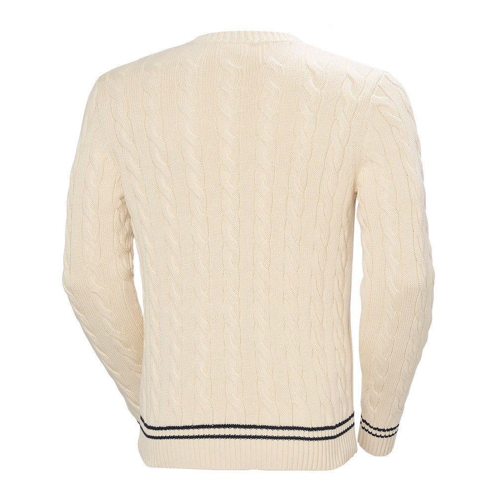 Helly Hansen Men's Crew Neck Knit Sweater - Cream Cabel