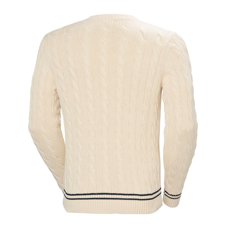 Helly Hansen Men's Crew Neck Knit Sweater - Cream Cabel
