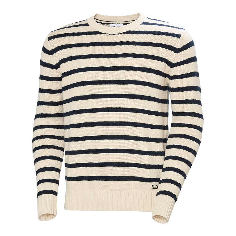 Helly Hansen Men's Crew Neck Knit Sweater - Cream Stripe