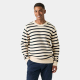 Helly Hansen Men's Crew Neck Knit Sweater - Cream Stripe
