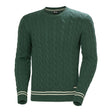Helly Hansen Men's Crew Neck Knit Sweater - Jungle Green Cabel