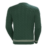 Helly Hansen Men's Crew Neck Knit Sweater - Jungle Green Cabel