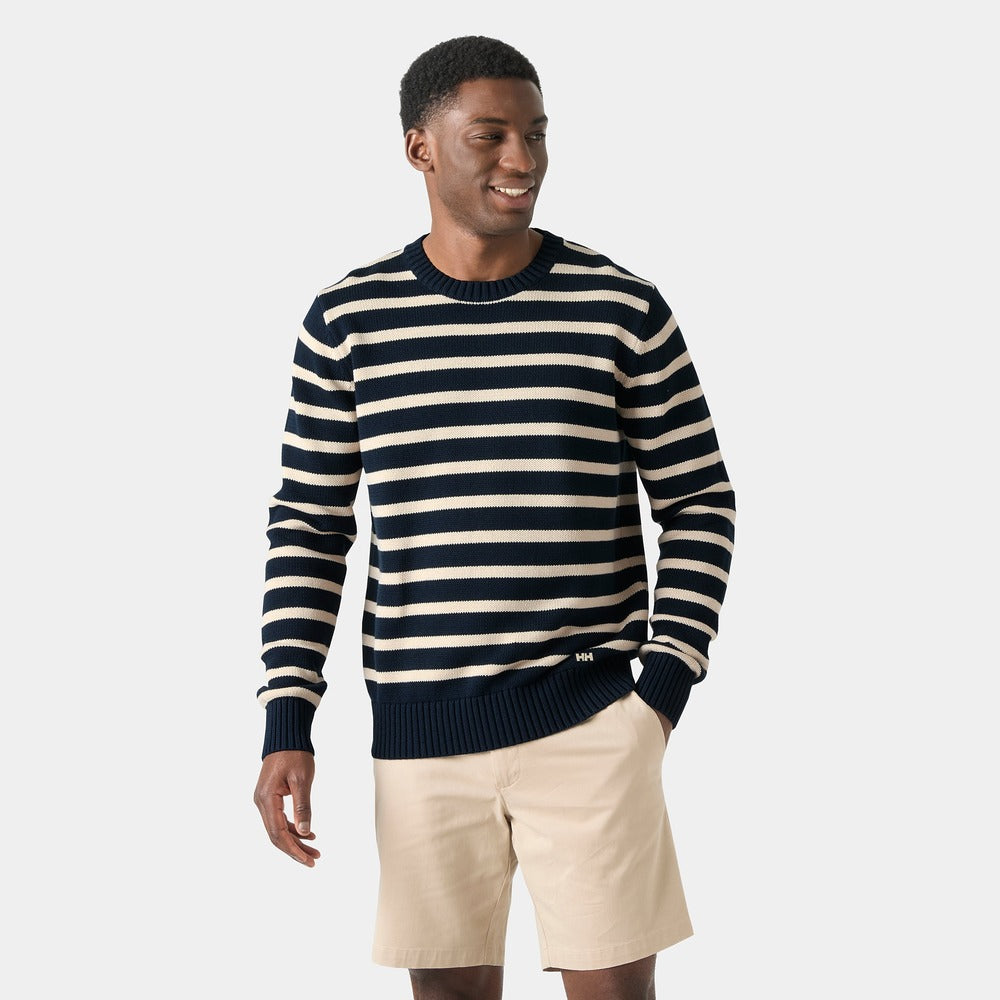 Helly Hansen Men's Crew Neck Knit Sweater - Navy Stripe